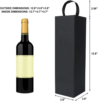 Liquor Champagne Magnetyczne zamknięcie Składane pudełka na wino z pokrywką i uchwytem