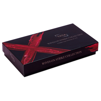 Luksusowy zestaw pudełek na lakier do paznokci Matt Black Handmade Custom Logo Magnet Closure Box