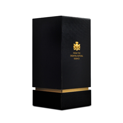 Puste czarne kartonowe opakowanie kosmetyczne na perfumy Dostosowane logo